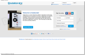 Solaborate – Social networking and collaboration platform for technology professionals and companies