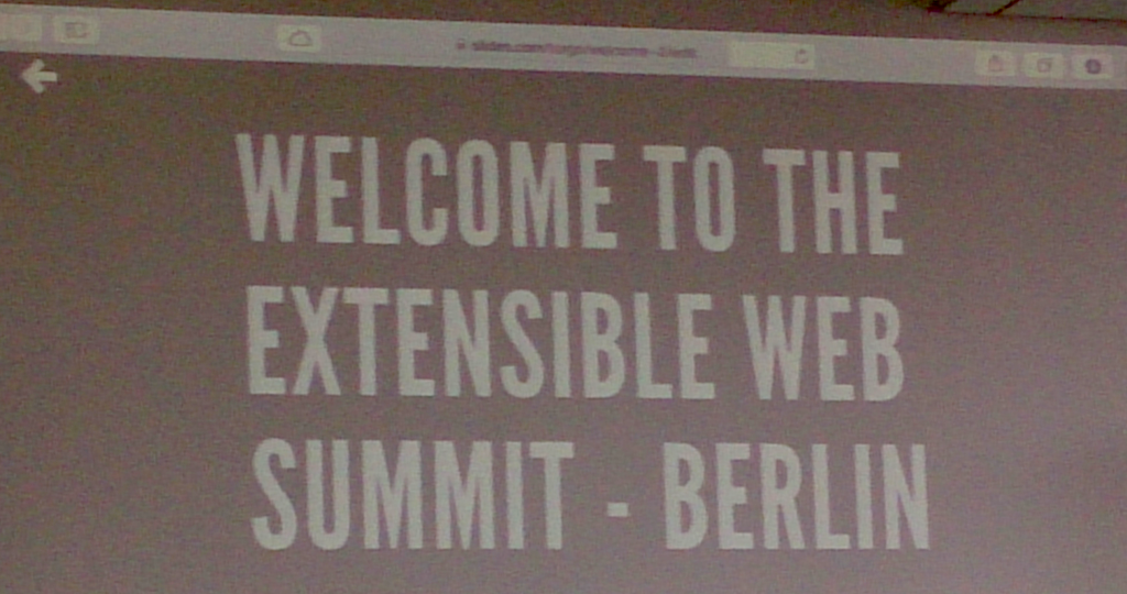 Extensible Web Summit