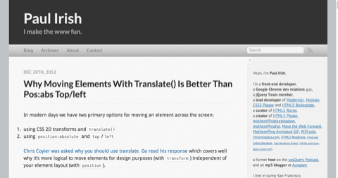Why moving elements with translate   is better than pos abs top left   Paul Irish