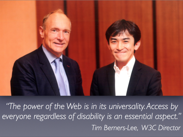Tim Berners Lee氏と木達さんのツーショット