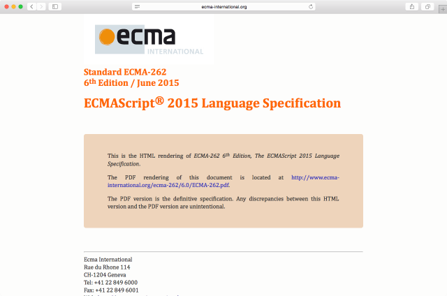 ecmascript 2015