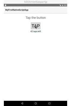 MyFirstNativeScriptApp-Android