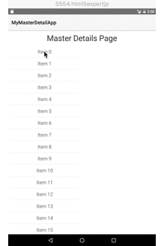 MyMasterDetailApp-Android